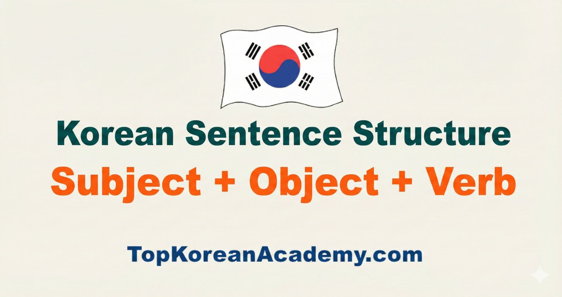 Korean Sentence Structure: Easy Guide for Beginners